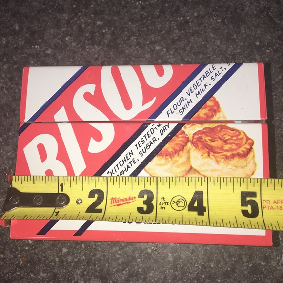 Bisquick vintage farmhouse recipe box kitchen - Picture 7 of 8